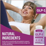GLP-1 Support Supplement – Berberine, Green Tea & Cinnamon – Metabolism, Blood Sugar & Weight Management Support – 120 Capsules
