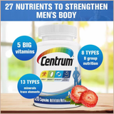 Centrum Multivitamin for Men – Energy, Muscle & Immune Support – 26 Vitamins & Minerals with Antioxidants
