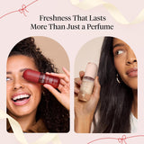 Kitsch Hair Perfume for Women Set (2 x 50mL) – Warm Sugar & Oak + Amber Hair & Body Mist, Odor-Eliminating Hair Fragrance Spray, Long-Lasting Fresh Scent, Vegan & Cruelty-Free